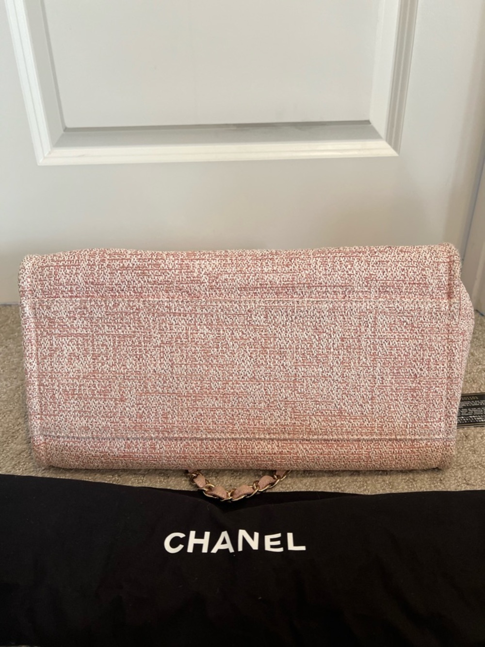 Chanel pink deauville with top handle tote bag - Picture 3 of 12